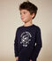 T-shirt a maniche lunghe in jersey sottile bambino blu SMOKING