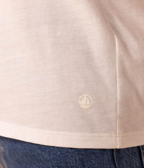 T-shirt LE DROIT girocollo in cotone Donna bianco ECUME