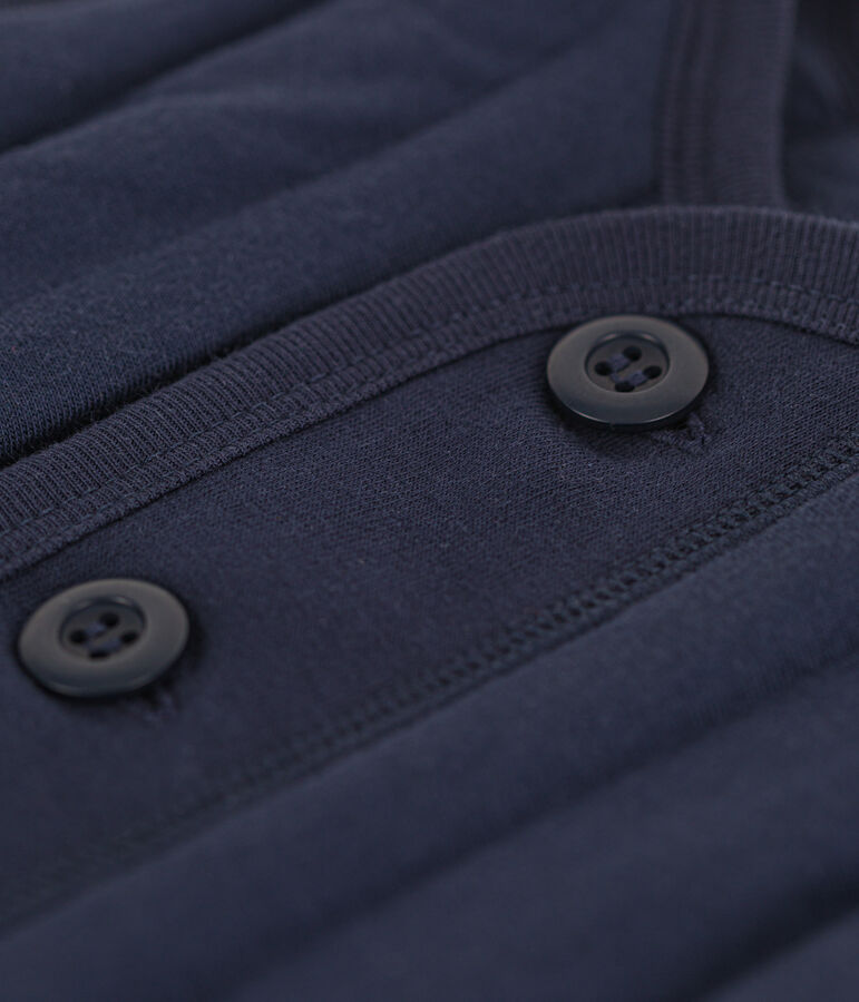 Giacca smanicata in tubique trapuntato blu