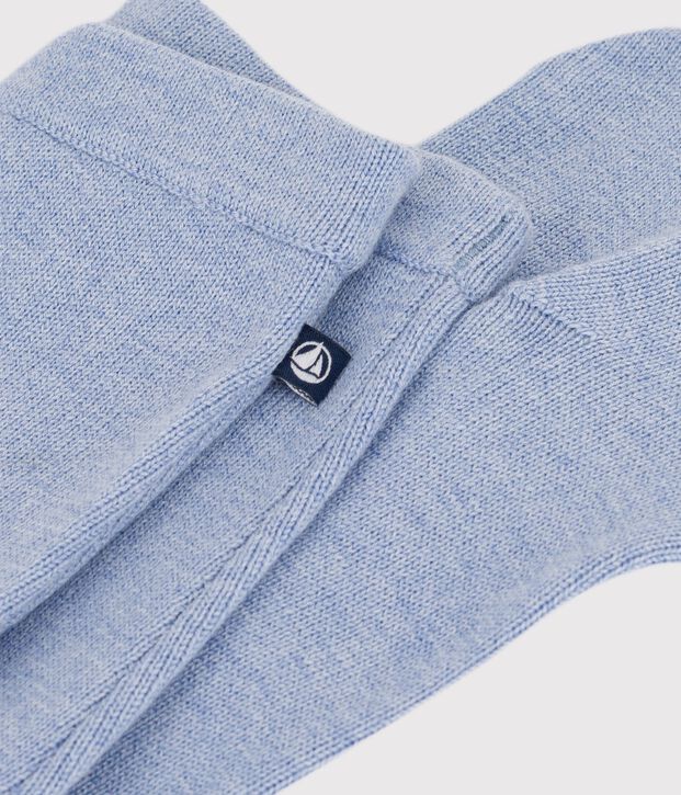 Pantaloni in maglia di lana e cotone tinta unita neonato POLAIRE