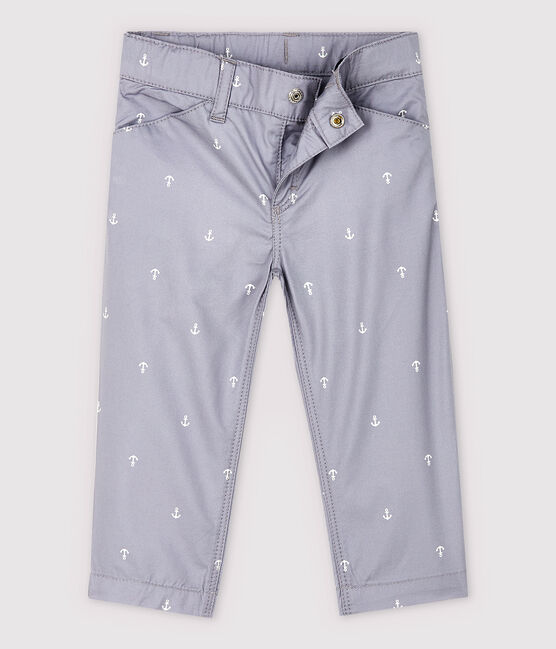 Pantaloni in twill con ricami bebè maschio grigio CONCRETE