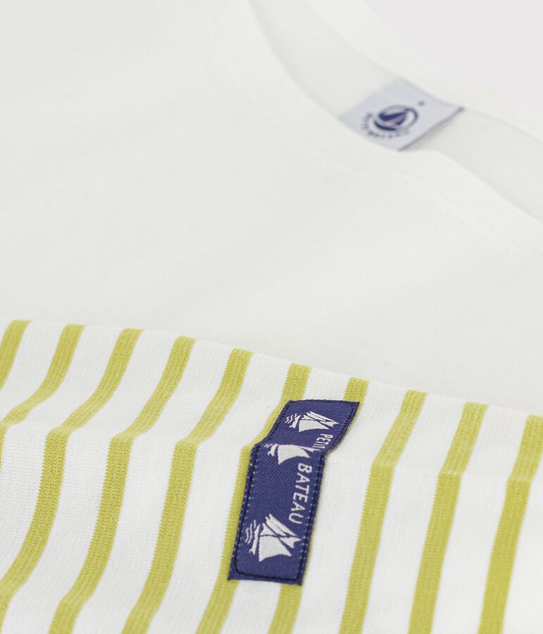 Marini&egrave;re in cotone a righe donna verde/verde