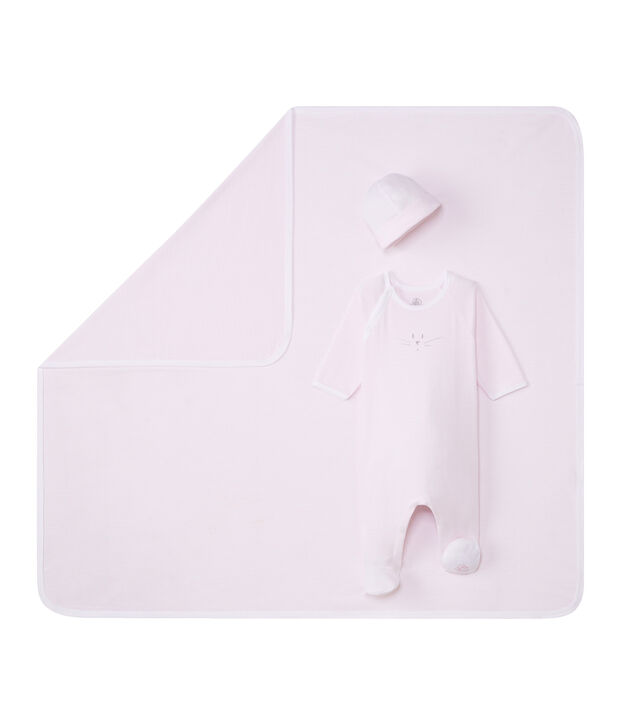 Scatola regalo per beb&eacute; unisex a costina 1x1 multicolore