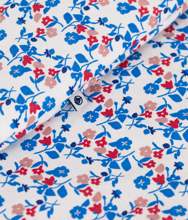Sacco nanna neonato in cotone a fiori TOG 2 bianco/multicolore