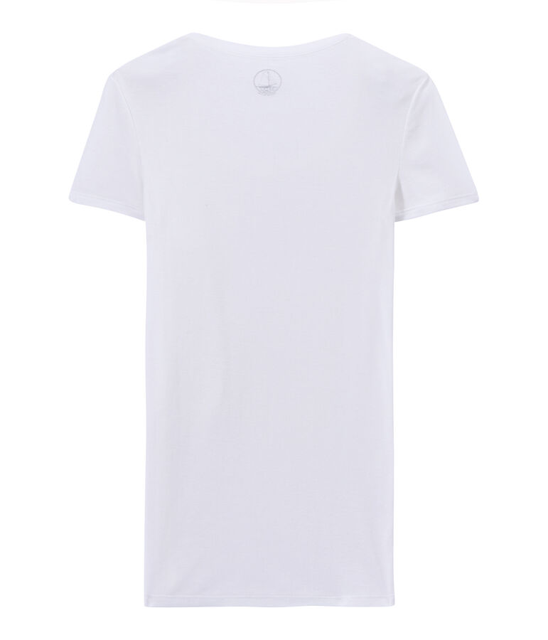 T-shirt donna in cotone leggero bianco