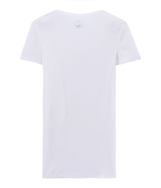 T-shirt donna in cotone leggero bianco LAIT