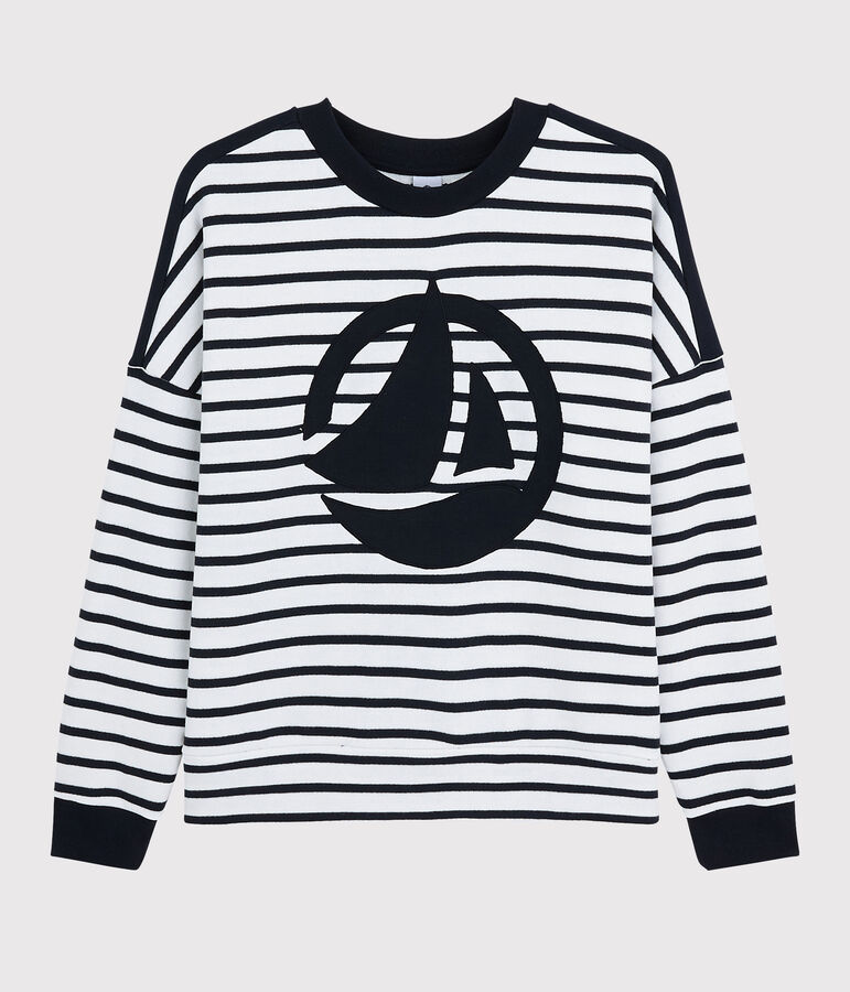 Felpa Donna bianco/blu