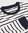 T-shirt marinière in cotone Donna bianco MARSHMALLOW/blu SMOKING