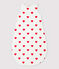 SACCO NANNA CUORE BEBÈ IN COTONE TOG 2 bianco MARSHMALLOW/rosso TERKUIT