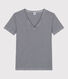 T-shirt L'ICONIQUE scollo a V in cotone donna