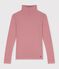 Dolcevita in cotone a righe donna rosso/bianco