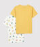 Cofezione da 2 t-shirt bambino a maniche corte fantasia muflone in cotone biologico variante 1