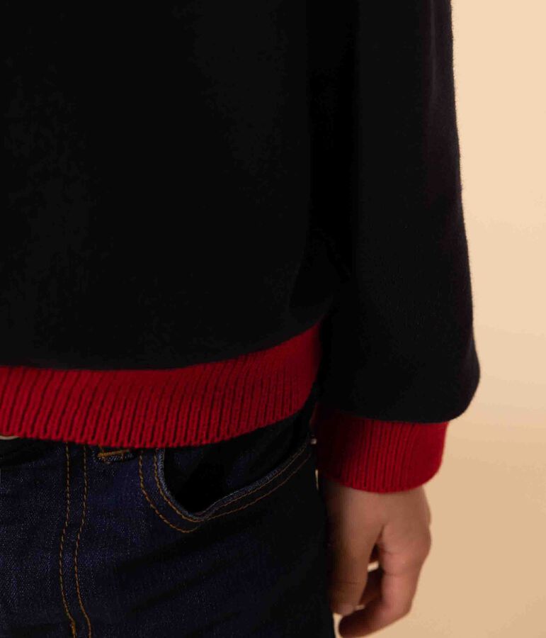 Felpa in molleton stampato bambino unisex blu