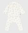 Set regalo 3 pezzi in cotone con orsetto stampato neonato MARSHMALLOW/ BRUN