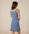 Babydoll in cotone traforato donna blu BEACH