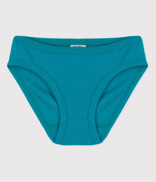 La mutandina in cotone per bambina verde