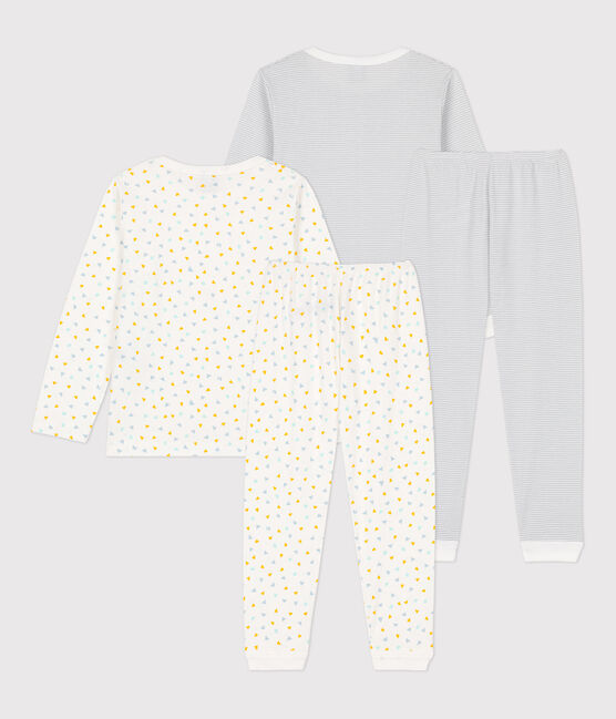 Confezione da 2 pigiami millerighe per bambino in cotone variante 1