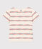 T-shirt a maniche corte in cotone bambina bianco AVALANCHE/ MULTICO