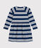 Abito a maniche lunghe in cotone spesso bambina  blu MEDIEVAL/ MONTELIMAR