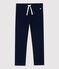 Pantaloni comodi in cotone bambina blu SMOKING