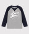 T-shirt maniche lunghe in jersey bambino grigio SUBWAY/blu SMOKING