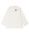 Blusa a manica lunga bebè femmina a tinta unita bianco MARSHMALLOW CN