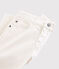 Pantaloni in serge bambino bianco MARSHMALLOW