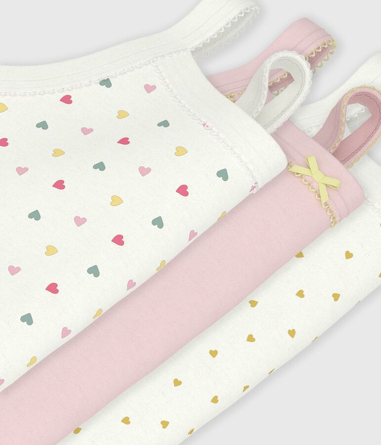 Set di body con spalline in cotone neonata multicolore