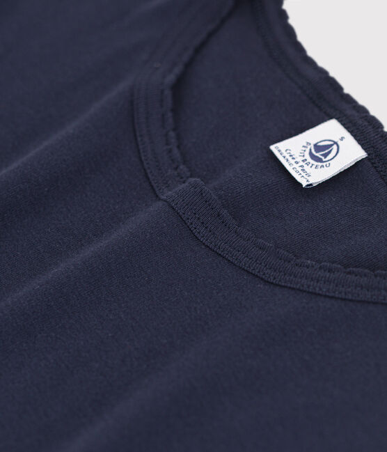 T-shirt L'ICONIQUE cocotte in cotone Donna blu SMOKING