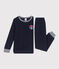 Pigiama in spugna bouclette per bambino unisex blu SMOKING