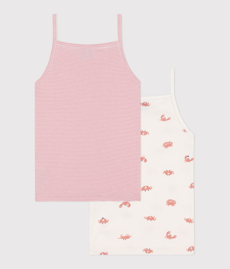 Set di 2 canotte in cotone con granchi stampati bambino multicolore