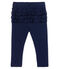 Leggings stampati da bebè femmina con balze blu SMOKING/bianco MARSHMALLOW CN