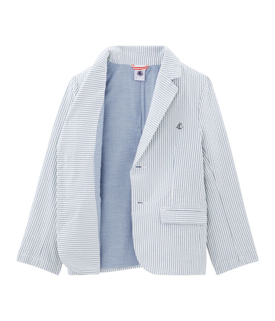 Giacca bambino blu FONTAINE/bianco MARSHMALLOW
