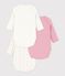Set di body incrociati a maniche lunghe in cotone fantasia neonato multicolore