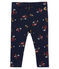 Leggings stampato per bebé femmina blu SMOKING/bianco MULTICO
