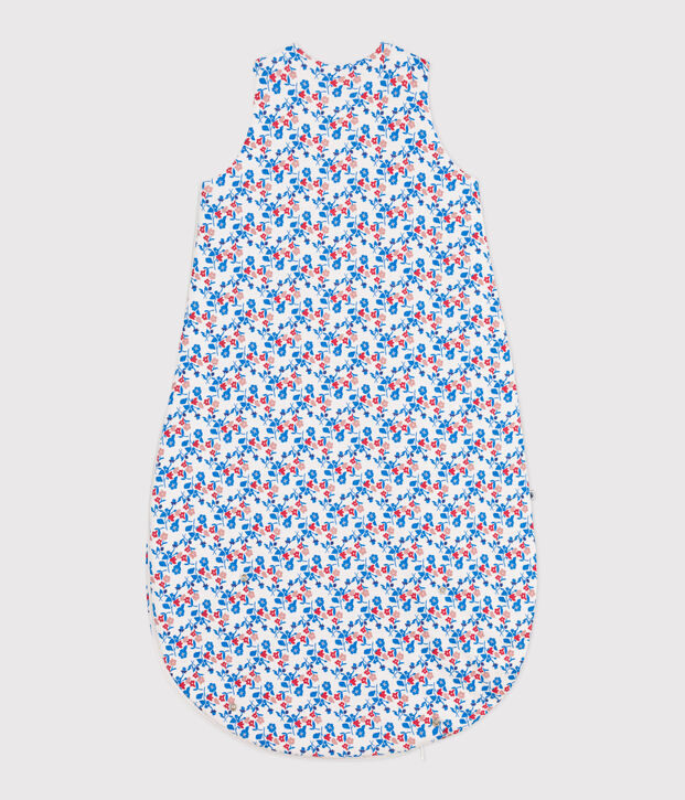 Sacco nanna neonato in cotone a fiori TOG 2 bianco/multicolore