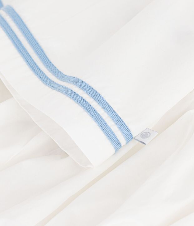 Abito senza maniche in cotone tinta unita con bloomer abbinato neonata bianco