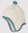 Cappellino grigio melange da neonato in tricot grigio BELUGA CHINE