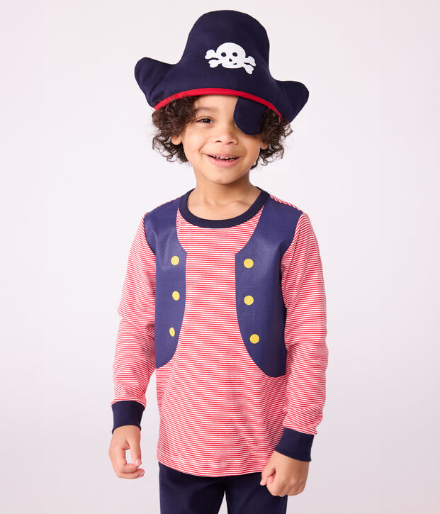 Pigiama travestimento da pirata in cotone bambino blu/multicolore