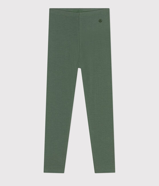 Jeggings bambina in jersey elasticizzato verde CROCO