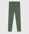 Jeggings bambina in jersey elasticizzato verde CROCO