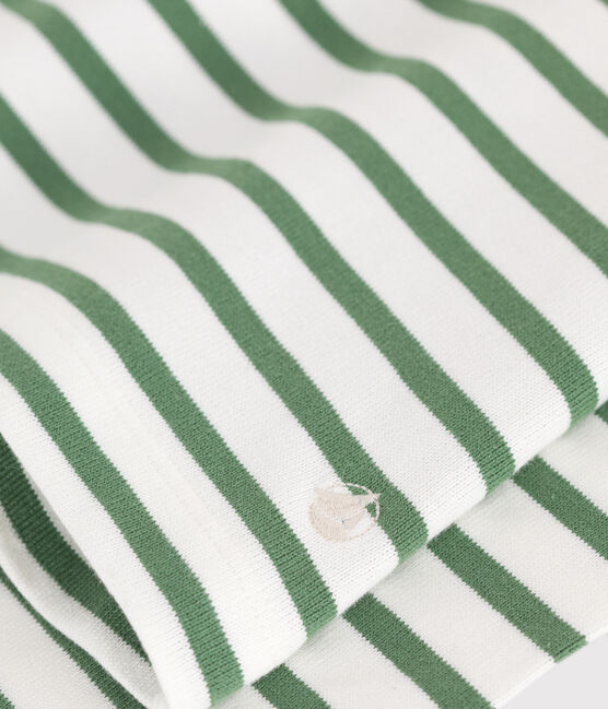 Marinière a maniche lunghe in cotone donna verde MARSHMALLOW/ PALMERAIE