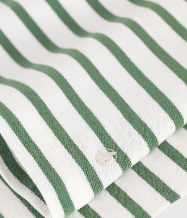 Marini&egrave;re a maniche lunghe in cotone donna verde/verde