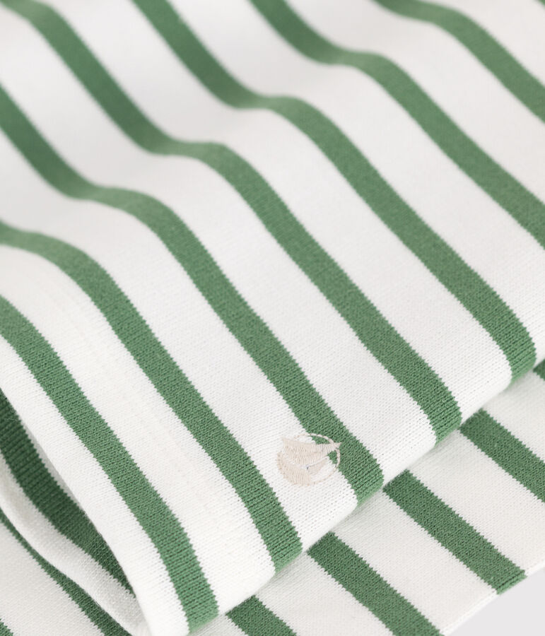 Marini&egrave;re a maniche lunghe in cotone donna verde MARSHMALLOW/ PALMERAIE