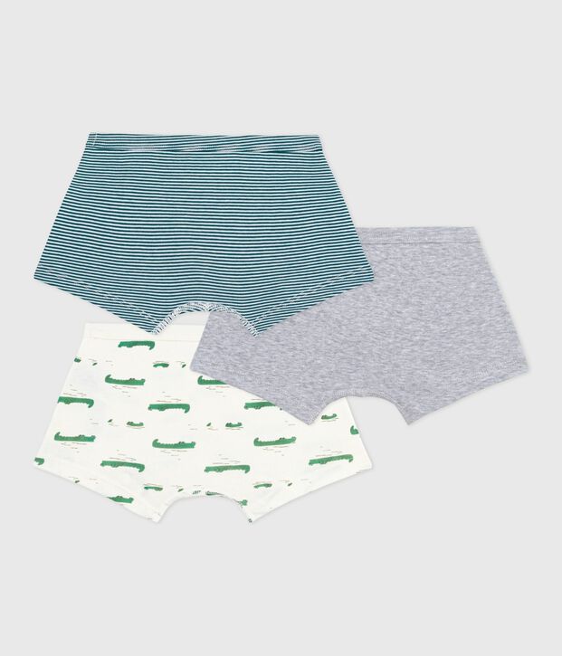 Set di boxer in cotone con stampa in vita bambino multicolore