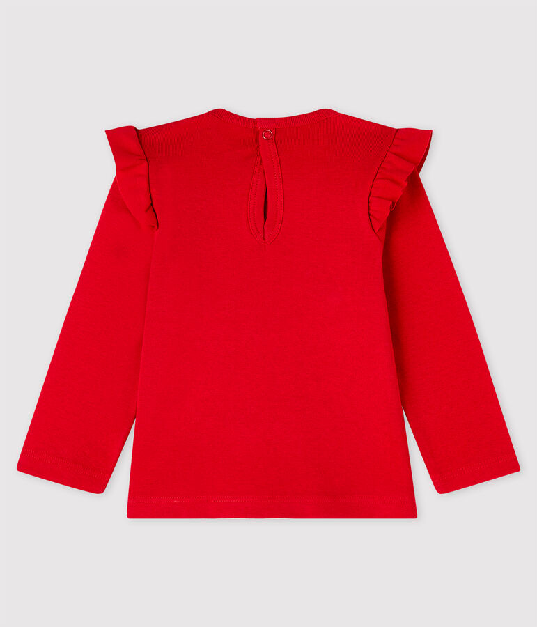 Blusa a manica lunga beb&egrave; femmina rosso