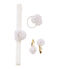Lotto accessori per capelli bianco MARSHMALLOW/giallo DORE