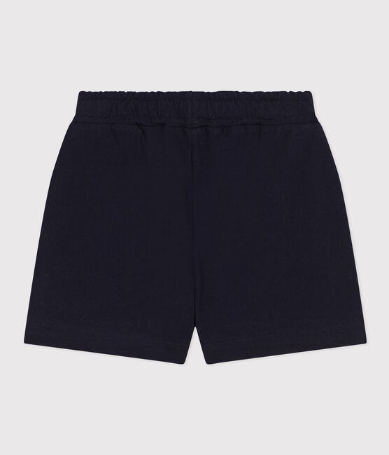 Shorts in cotone bambina blu SMOKING