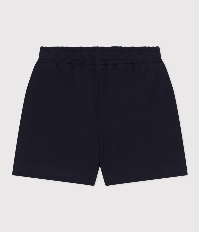 Shorts in cotone bambina blu
