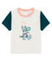T-shirt mc bebè maschietto fantasia bianco MARSHMALLOW/verde PINEDE CN